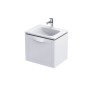 Enchant Wall Hung 1 Drawer Basin Unit 60cm Matt White
