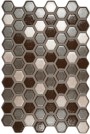NB19945 Hexagon Brown Interlocking Mosaic 200x300mm - 13.7m²