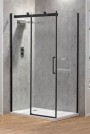 1000 Premier Roller Sliding Door (Reversible) Matt Black 1000X2000mm