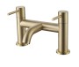 Quadro Brushed Deck Mounted Bath Filler