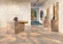 Marble Effect Ivory/Cream/Beige  Porcelain for Wall/Floor; Finish - Gloss/Polished