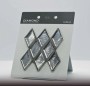 Finishing Touches Grey/Silver Medium Format 260x410 - 595x595 Glass for Wall; Finish - Gloss/Polished