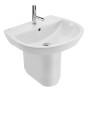 Eclipse 55cm 2 Taphole Wash Basin 