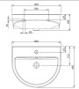 1 Tap Hole White 501 - 600mm  for ; Finish - Gloss/Polished