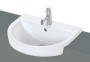 Enthuse 54cm 1 Taphole Semi-recessed Basin