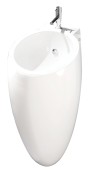 Egg 48cm 1 Taphole Floor Standing Wall Hung Basin Unit 