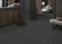Black/Dark Grey Large Format Over 600x600 Porcelain for Wall/Floor; Finish - Natural