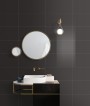 Mystic Black Polished Porcelain Wall & Floor Tile 600x600mm