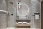 Manhattan Gloss Grey Marble Ceramic Wall Tile 250x400mm
