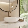 Stone effect Ivory/Cream/Beige Medium Format 260x410 - 595x595 Porcelain for Wall/Floor; Finish - Matt