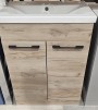 Appeal 2 Door Oak 1 Tap Hole Floor Standing Unit 