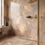 Backlit Stone Amber Silk Porcelain Wall & Floor Tile 600x1200mm