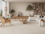 Pebble Ivory Matt Porcelain Wall and Floor Tile 1000x1000mm