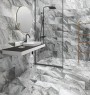 Storm Grey Matt Porcelain Wall and Floor Tile 375x750mm