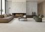 Cement effect White Large Format Over 600x600 Porcelain for Wall/Floor; Finish - Matt
