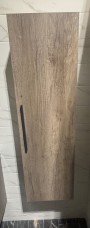 S7009303 Ivy Wall Hung 1 Door Column Unit 35cm Grey Oak