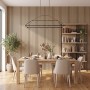 Acoustic Wood Slat Wall Panel Classic Oak 2400x600mm