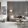 Acoustic Wood Slat Wall Panel Grey Oak 2400x600mm