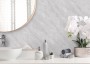 Allure PVC Shower Wall Panel T&G Light Grey Marble Gloss 2400x1000x10mm