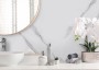 Allure PVC Shower Wall Panel T&G Carrara Marble Matt 2400x1000x10mm 