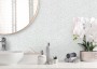 Allure PVC Shower Wall Panel T&G White Sparkle Gloss 2400x1000x10mm