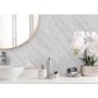 Allure PVC Shower Wall Panel T&G Light Grey Marble Matt 2400x1000x10mm