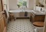 Willowbrook Antoinette Blue Porcelain Wall & Floor Tile 150x150mm