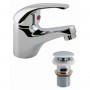 Nova Solo Monobloc Basin Mixer with Clicker Waste