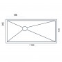 Premier Shower Deck  Up to 1200mm  for Tiled floors; Finish -