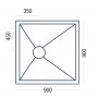 Premier Shower Deck  Up to 1200mm  for Tiled floors; Finish -