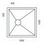 Premier Shower Deck  Up to 1200mm  for Tiled floors; Finish -