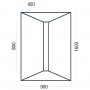 Premier Linear Shower Deck  1501-1600mm  for ; Finish -