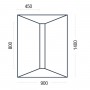 Premier Linear Shower Deck  1301 - 1400mm  for ; Finish -