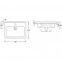 1 Tap Hole  451 - 500mm  for ; Finish -