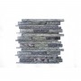 Finishing Touches Black/Dark Grey Small Format 150x150 - 250x400 Glass for Wall; Finish - Satin/Semi Polished