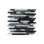 Finishing Touches Grey/Silver Small Format 150x150 - 250x400 Glass for Wall; Finish - Gloss/Polished