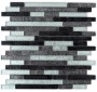 Finishing Touches Grey/Silver Small Format 150x150 - 250x400 Glass for Wall; Finish - Gloss/Polished