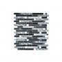 Finishing Touches Black/Dark Grey Small Format 150x150 - 250x400 Glass for Wall; Finish - Gloss/Polished