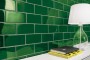 Small Format Green Smaller Format Under 150x150 Ceramic for Wall; Finish - Gloss/Polished