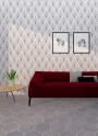 Lily 5 Hexagon Grey Porcelain Floor & Wall Tile 198x228mm