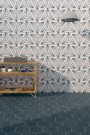 Lily 5 Hexagon Blue Porcelain Floor & Wall Tile 198x228mm