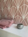 Patterned --and-- Statement Pink/Red Small Format 150x150 - 250x400 Porcelain for Wall/Floor; Finish - Natural