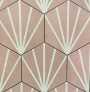 Patterned --and-- Statement Pink/Red Small Format 150x150 - 250x400 Porcelain for Wall/Floor; Finish - Natural