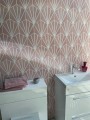 Patterned --and-- Statement Pink/Red Small Format 150x150 - 250x400 Porcelain for Wall/Floor; Finish - Natural