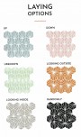 Patterned --and-- Statement Green Small Format 150x150 - 250x400 Porcelain for Wall/Floor; Finish - Natural