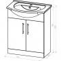 Modern White 601 - 700mm  for ; Finish - Gloss