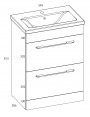 Modern White 501 - 600mm  for ; Finish - Gloss