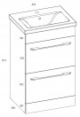Modern White 401 - 500mm  for ; Finish - Gloss