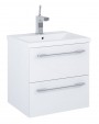 Appeal 50cm 2 Drawer Basin Unit White Wall hung