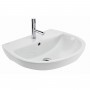 Eclipse 46cm Cloakroom Basin 2 Taphole